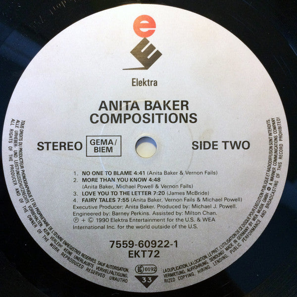 Anita Baker : Compositions (LP, Album)