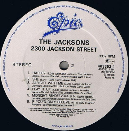 The Jacksons : 2300 Jackson Street (LP, Album)