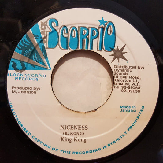 King Kong : Niceness (7")