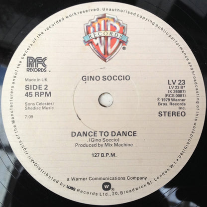 Gino Soccio : Dancer (12", Single, Ltd)