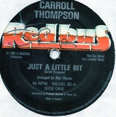 Carroll Thompson : Just A Little Bit (12")