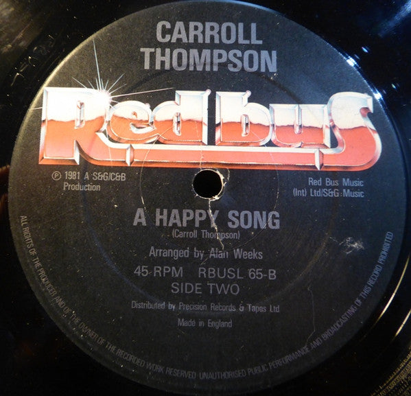 Carroll Thompson : Just A Little Bit (12")