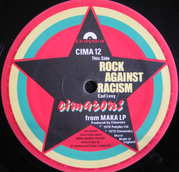 The Cimarons : Truly / Rock Against Racism (12")