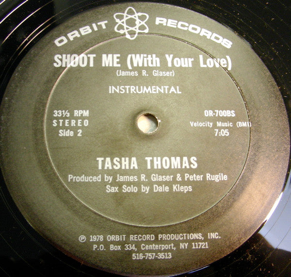 Tasha Thomas : Shoot Me (With Your Love) (12")