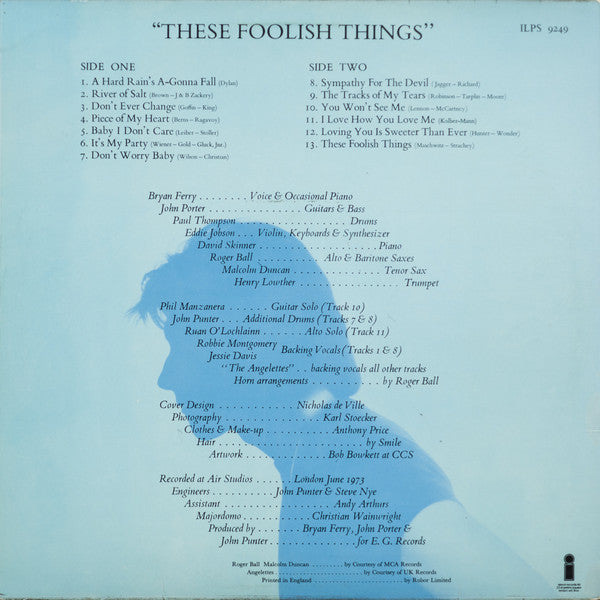 Bryan Ferry : These Foolish Things (LP, Album)