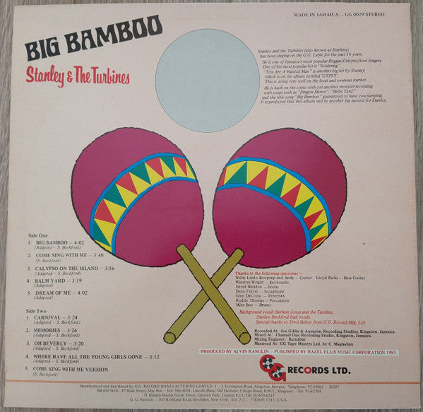 Stanley And The Turbines : Big Bamboo (LP, Album)