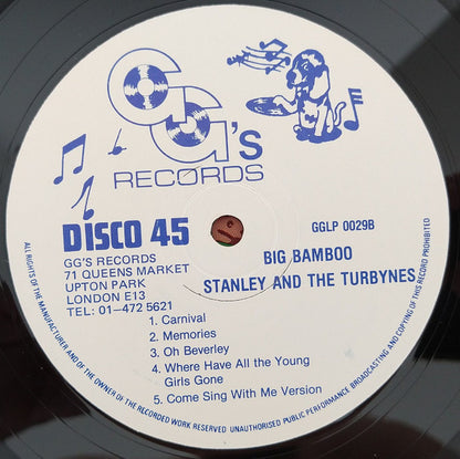 Stanley And The Turbines : Big Bamboo (LP, Album)