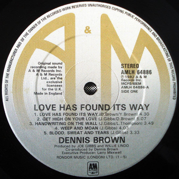 Dennis Brown : Love Has Found Its Way (LP, Album)