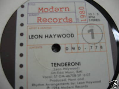 Leon Haywood : Tenderoni (12", Promo)