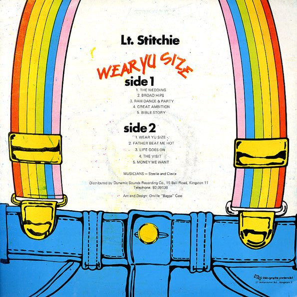 Lieutenant Stitchie : Wear Yu Size (LP, Album)