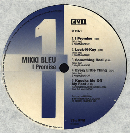 Mikki Bleu : I Promise (LP, Album)