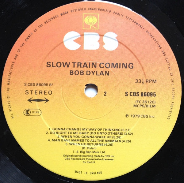 Bob Dylan : Slow Train Coming (LP, Album)