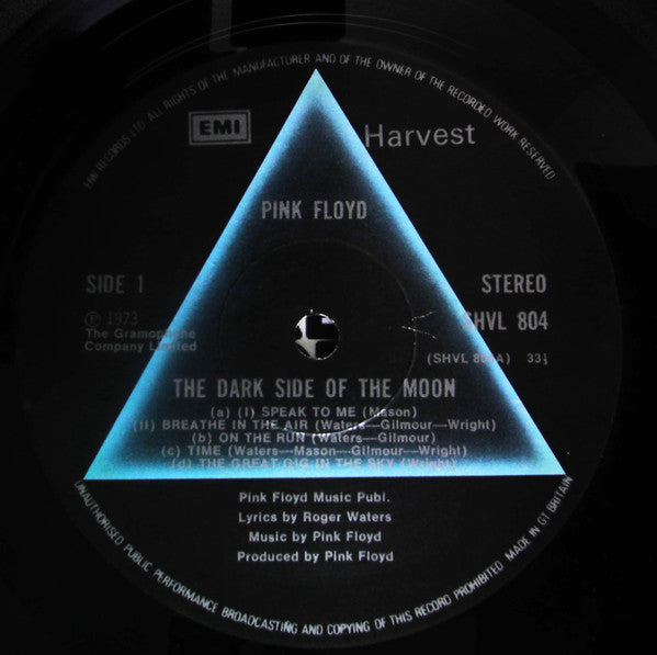 Pink Floyd : The Dark Side Of The Moon (LP, Album, RP, 4th)