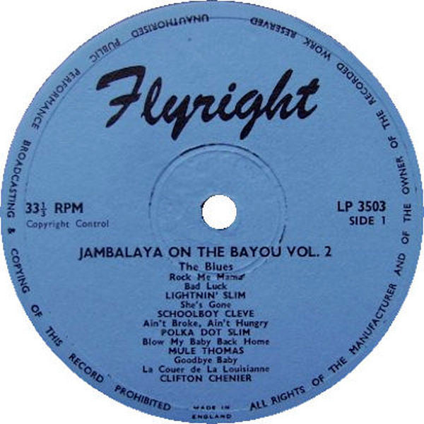 Various : Jambalaya On The Bayou Vol 2 The Blues (LP, Comp)