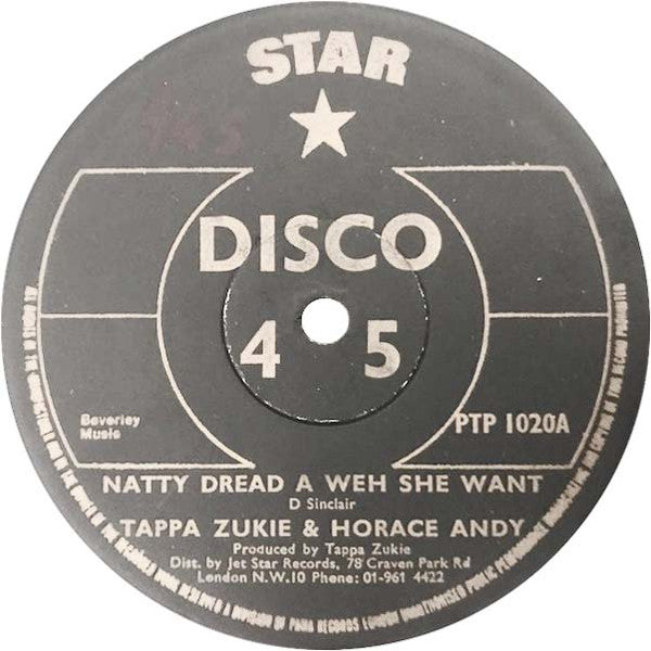 Tapper Zukie & Horace Andy : Natty Dread A Weh She Want (12")