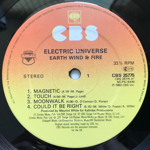 Earth, Wind & Fire : Electric Universe (LP, Album)