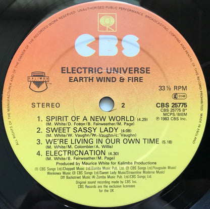 Earth, Wind & Fire : Electric Universe (LP, Album)