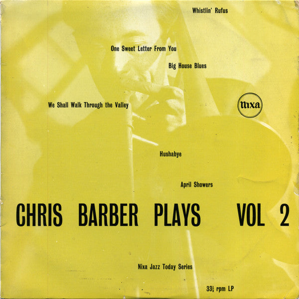 Chris Barber's Jazz Band : Chris Barber Plays Vol. 2 (10", RP)