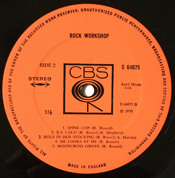 Rock Workshop : Rock Workshop (LP, Album)