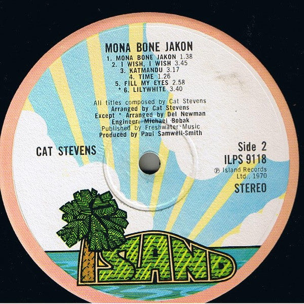 Cat Stevens : Mona Bone Jakon (LP, Album, RE, Pin)