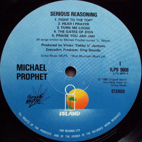 Michael Prophet : Serious Reasoning (LP, Album)