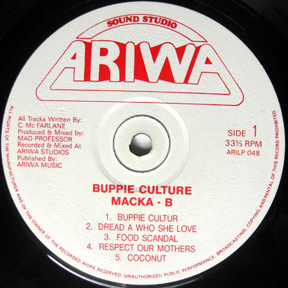 Macka B : Buppie Culture (LP, Album)