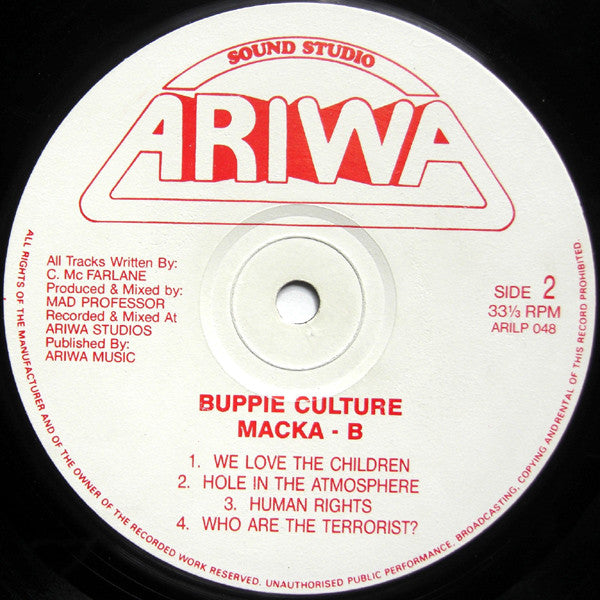 Macka B : Buppie Culture (LP, Album)