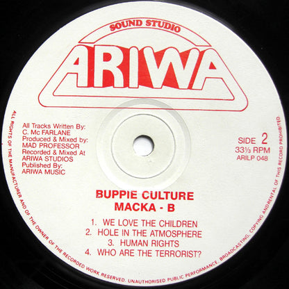 Macka B : Buppie Culture (LP, Album)