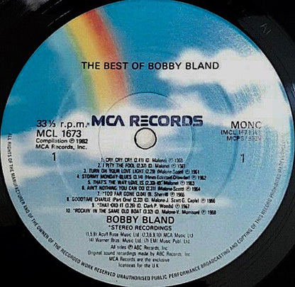 Bobby Bland : The Best Of Bobby Bland (LP, Comp)