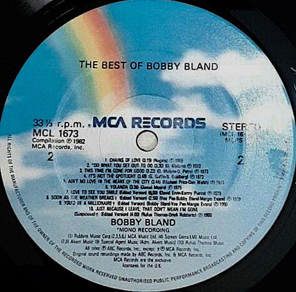 Bobby Bland : The Best Of Bobby Bland (LP, Comp)