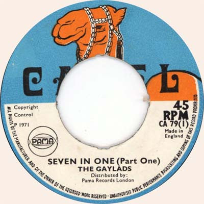 The Gaylads : Seven In One (7")