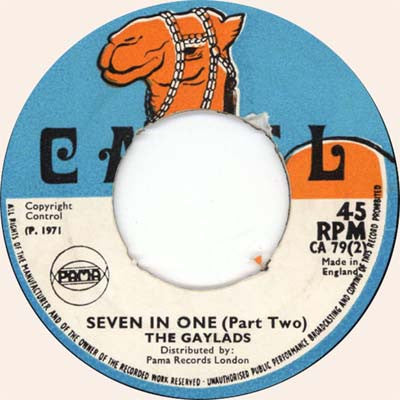 The Gaylads : Seven In One (7")