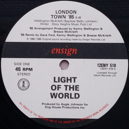 Light Of The World / Beggar & Co* : London Town '85 / (Somebody) Help Me Out (12", Single)