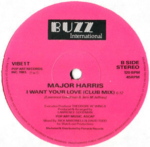 Major Harris : I Want Your Love (12")