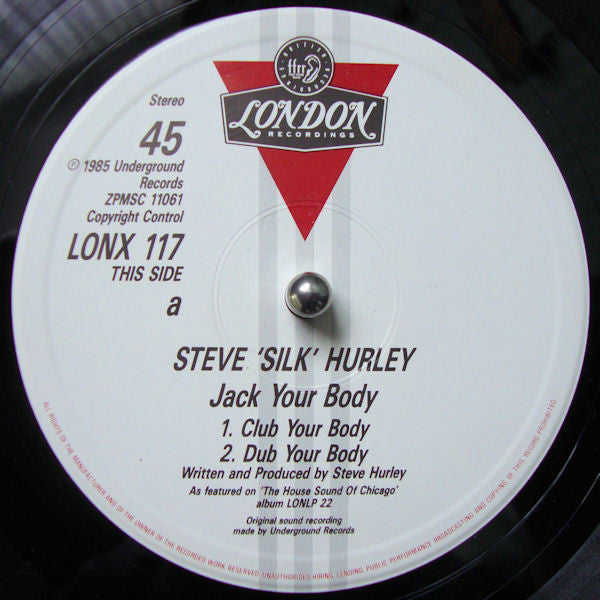 Steve "Silk" Hurley : Jack Your Body (12", Single)