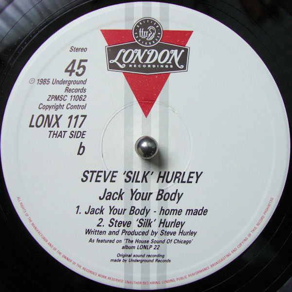 Steve "Silk" Hurley : Jack Your Body (12", Single)