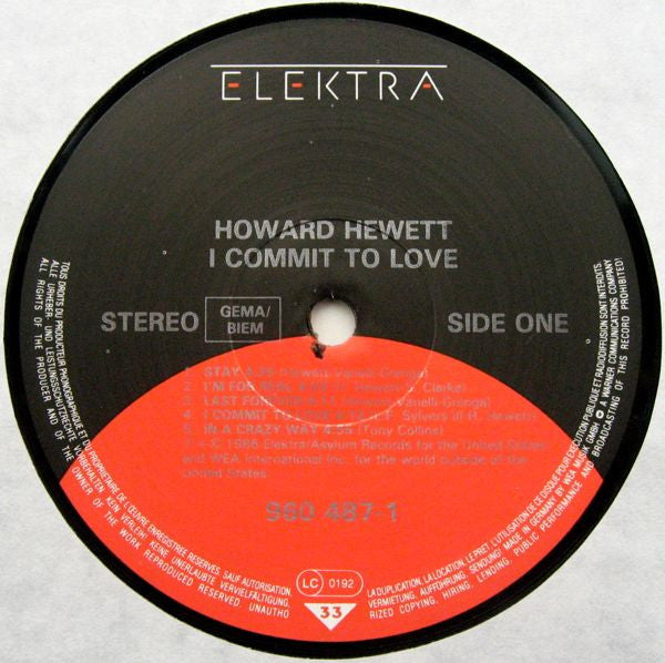 Howard Hewett : I Commit To Love (LP, Album)