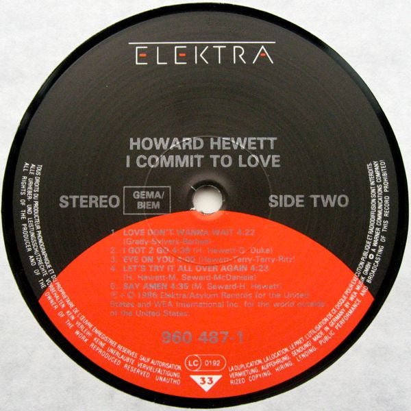 Howard Hewett : I Commit To Love (LP, Album)