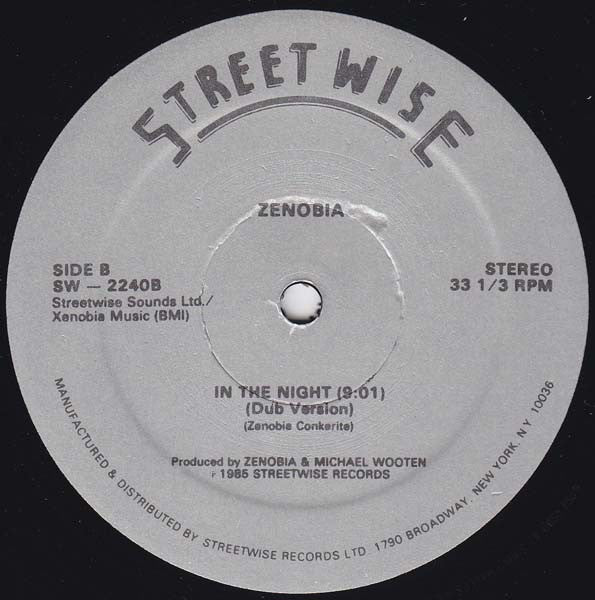 Zenobia Conkerite : In The Night (12")