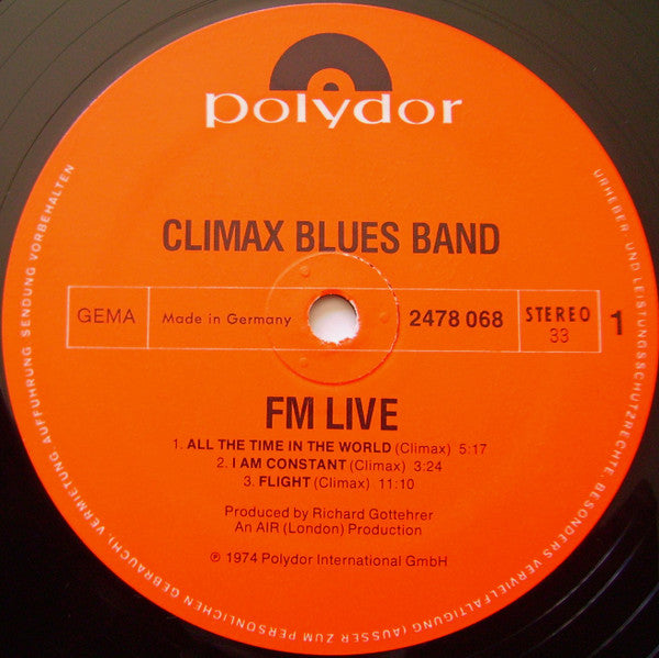 Climax Blues Band : FM/Live (2xLP, Album)