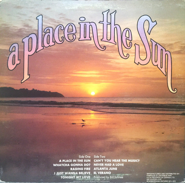 Pablo Cruise : A Place In The Sun (LP, Album)