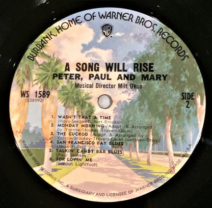 Peter, Paul & Mary : A Song Will Rise (LP, Album, RE, Pal)