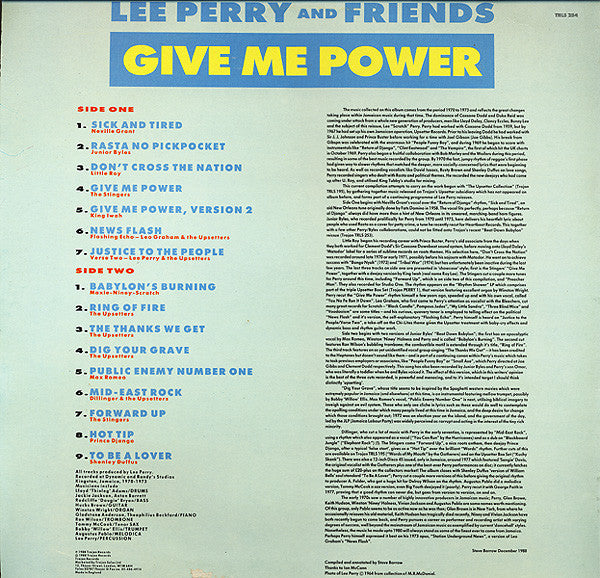 Lee Perry & Friends : Give Me Power (LP, Comp)