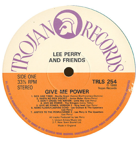 Lee Perry & Friends : Give Me Power (LP, Comp)