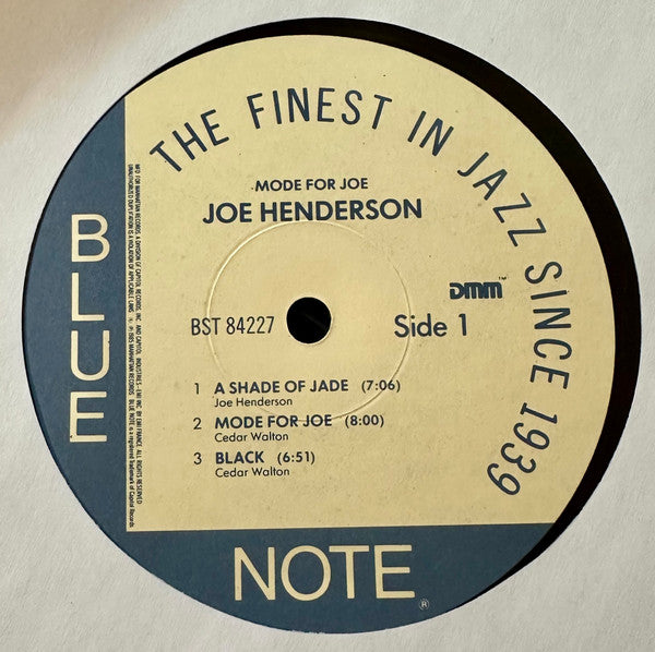 Joe Henderson : Mode For Joe (LP, Album, RE, Dir)