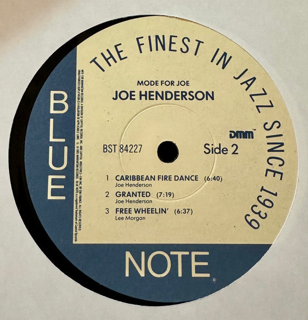 Joe Henderson : Mode For Joe (LP, Album, RE, Dir)