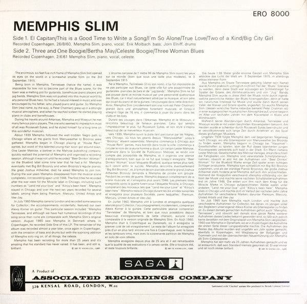 Memphis Slim : Memphis Slim (LP, Album)