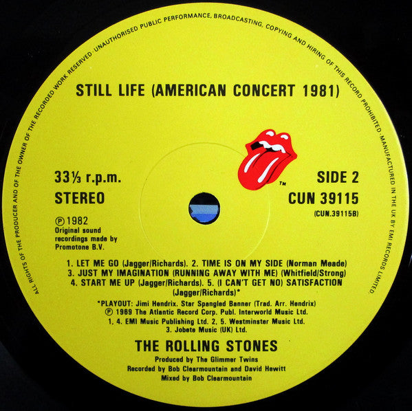 The Rolling Stones : Still Life (American Concert 1981) (LP, Album, Gat)