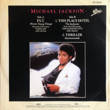 Michael Jackson : P.Y.T. (Pretty Young Thing) (12", Single)