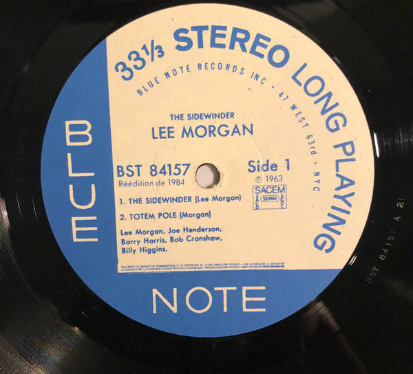 Lee Morgan : The Sidewinder (LP, Album, RE)